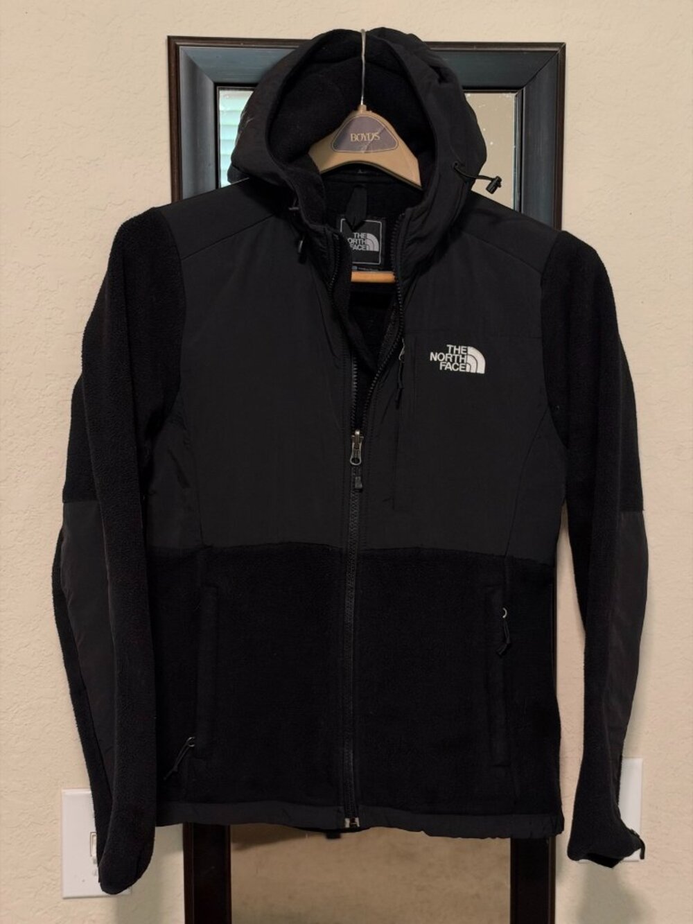 The North Face Women's Black Denali 2 Hooded Fleece Jacket S/P